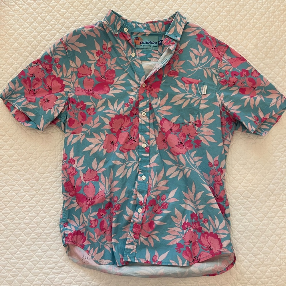 Chubbies Floral short sleeve button down shirt